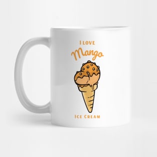 I Love Mango Ice Cream Mug